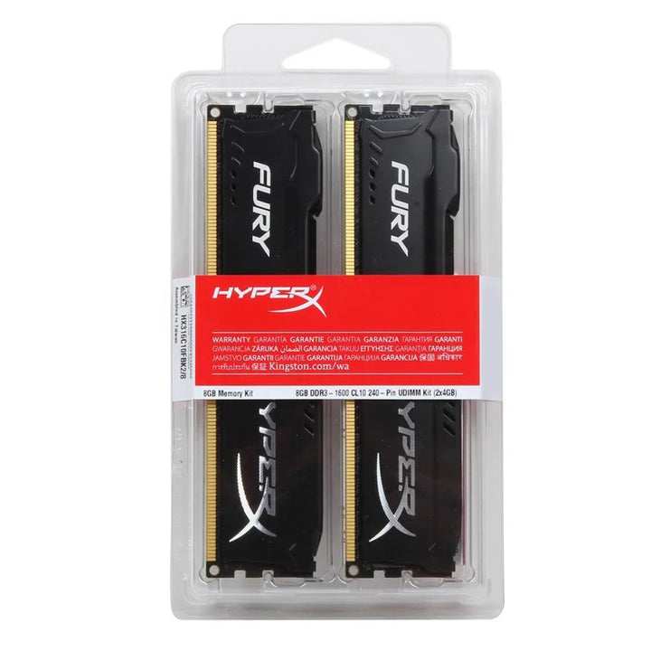 HyperX Fury - Kit RAM - DDR3 8GB (2x4GB) 16GB (2x8GB)