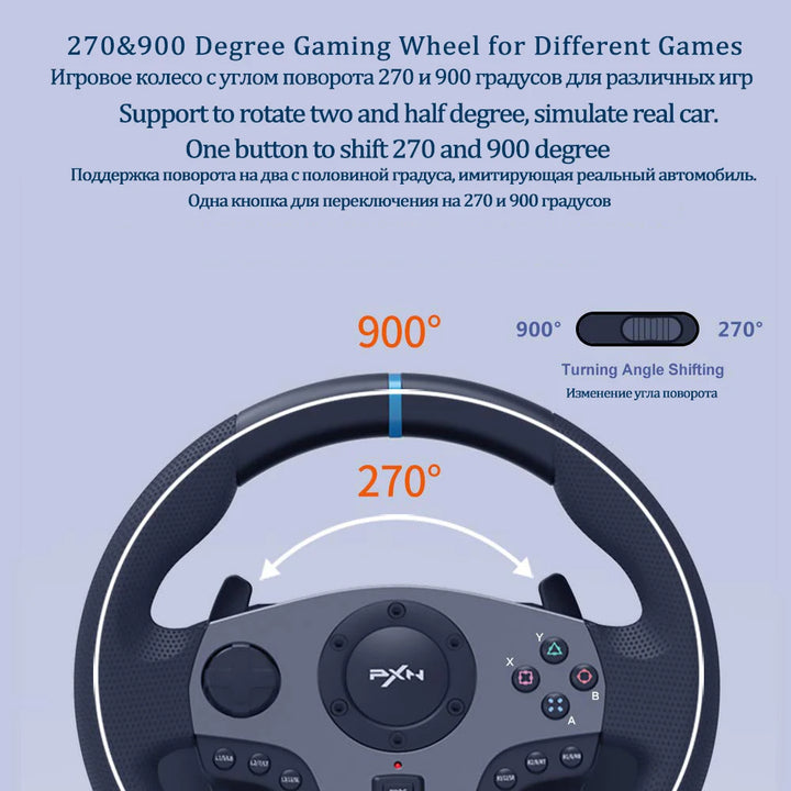 Gaming Steering Wheel PXN V9