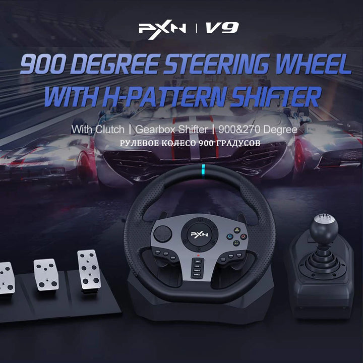 Gaming Steering Wheel PXN V9