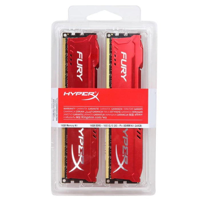 HyperX Fury - Kit RAM - DDR3 8GB (2x4GB) 16GB (2x8GB)